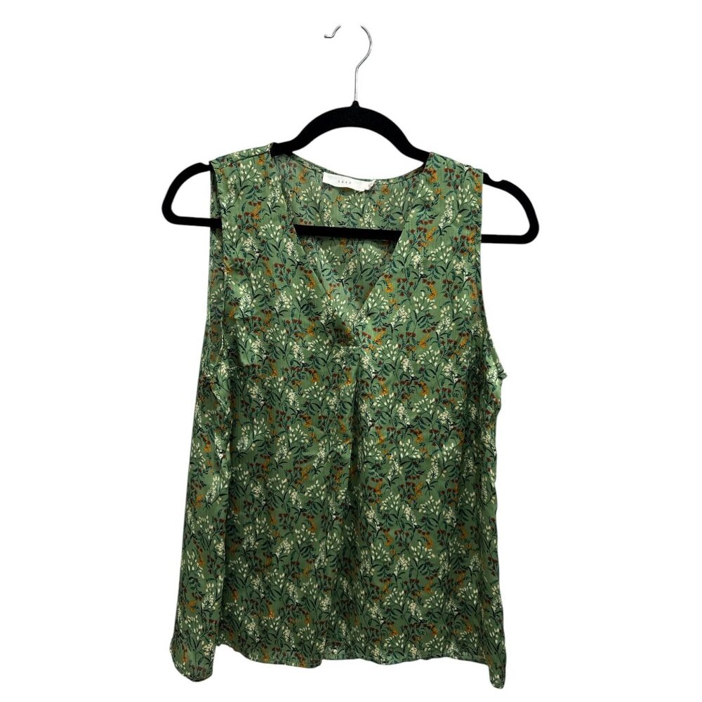 LUSH Women Green Floral Blouse SMALL